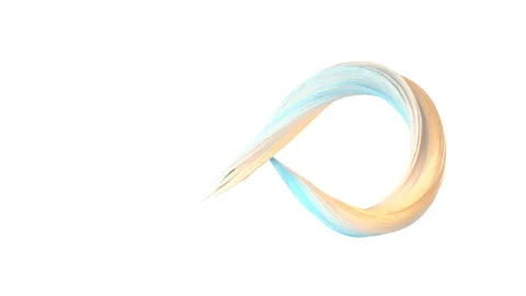 Abstract flowing gradient lines, 3d rendering. Stock Footage 164917374