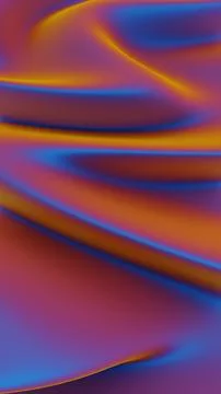 Abstract flowing gradient waves in orange, purple, and blue tones.. Illustration
