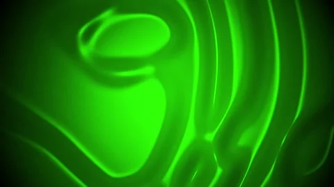 Abstract Flowing Green Liquid and Smoke Forms with Soft Light Animation Stockbeeldmateriaal 332813277
