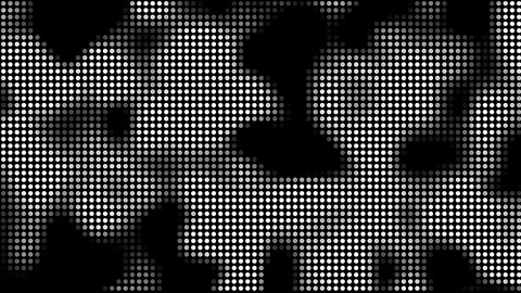 Abstract Flowing Halftone Dots Cloud Pattern 4K Seamless Loop Video stock 334296500
