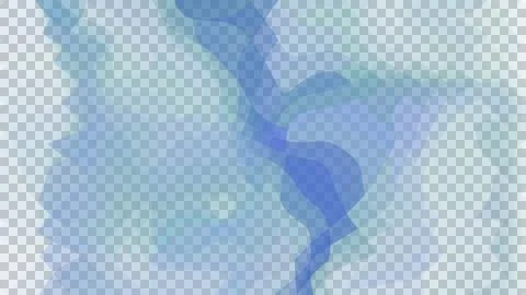 Abstract flowing ink in water creating vibrant swirls. Dynamic liquid art with Stock Illustration