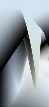 Abstract flowing light blue and gray gradient curves with soft shadows Stock Illustration