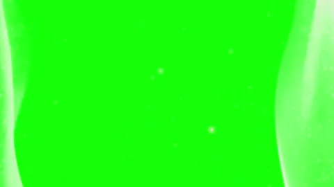 Abstract flowing light particles on a vibrant green screen background Stock Footage 337460251