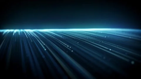 Abstract Flowing Light Strings Background Stock Footage 305146259
