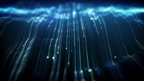 Abstract Flowing Light Strings Background Stock Footage 305146261