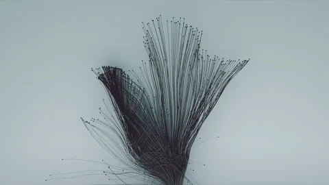 Abstract Flowing Lines, 3d Animation 4k Vidéo 100155989