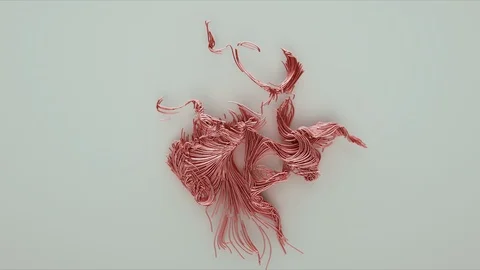 Abstract Flowing Lines, 3d Animation 4k Stock Footage 100158529