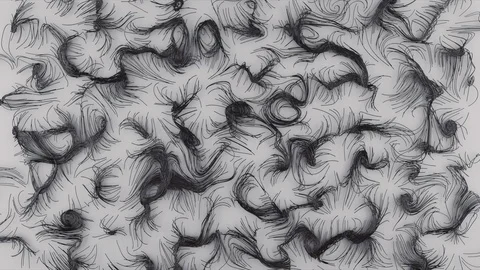 Abstract Flowing Lines, 3d Animation 4k Stock Footage 100158570