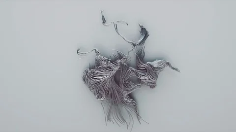 Abstract Flowing Lines, 3d Animation 4k Stock Footage 100403532