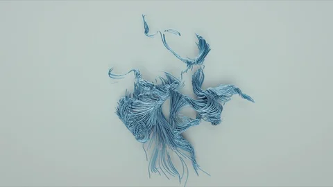 Abstract Flowing Lines, 3d Animation 4k Stock Footage 100403546