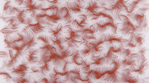 Abstract Flowing Lines, 3d Animation 4k Video stock 100403723