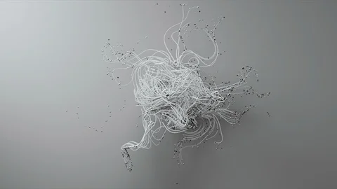 Abstract Flowing Lines, 3d Animation 4k Vidéo 100405628