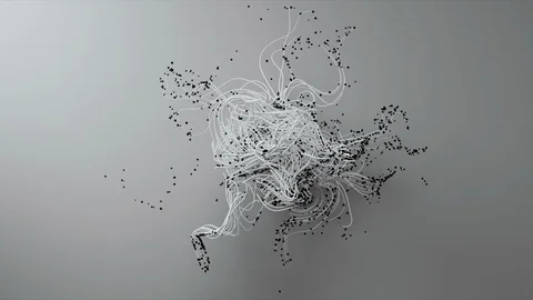 Abstract Flowing Lines, 3d Animation 4k Stock Footage 100405637
