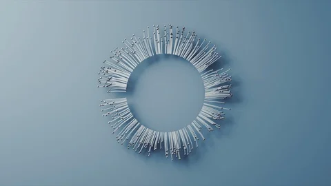 Abstract Flowing Lines, 3d Animation 4k Stock Footage 101110578