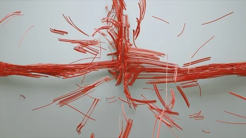 Abstract Flowing Lines, 3d Animation 4k Video stock 101113690