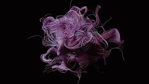 Abstract Flowing Lines, 3d Animation 4k Vidéo 101114235