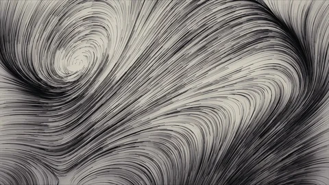 Abstract Flowing Lines, 3d Animation 4k Stock Footage 101117348