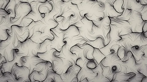 Abstract Flowing Lines, 3d Animation 4k Stock Footage 101117444