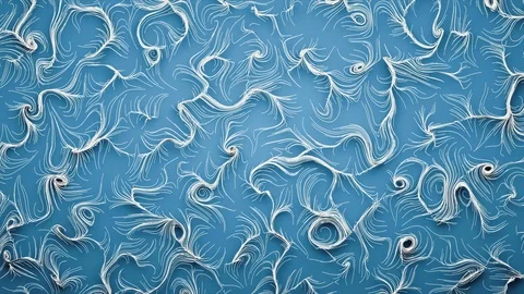 Abstract Flowing Lines, 3d Animation 4k Stock Footage 101118016