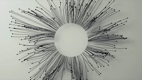 Abstract Flowing Lines, 3d Animation 4k Stock Footage 101122772