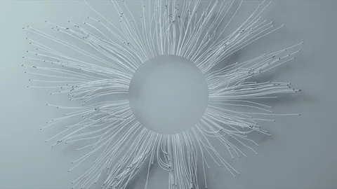 Abstract Flowing Lines, 3d Animation 4k Stock Footage 101122793