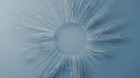 Abstract Flowing Lines, 3d Animation 4k Stock Footage 101122799