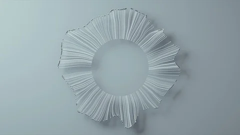 Abstract Flowing Lines, 3d Animation 4k Stock Footage 101192229