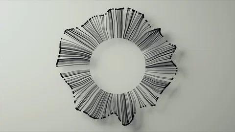 Abstract Flowing Lines, 3d Animation 4k Stock Footage 101192413