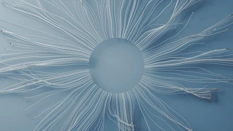 Abstract Flowing Lines, 3d Animation 4k Stock Footage 101192586