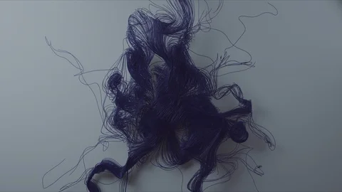 Abstract Flowing Lines, 3d Animation 4k Video stock 101194618