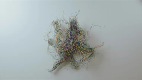 Abstract Flowing Lines, 3d Animation 4k Video stock 101195606