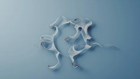Abstract Flowing Lines, 3d Animation 4k Vidéo 101196759