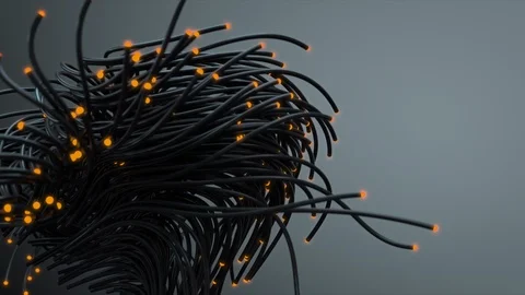 Abstract Flowing Lines, 3d Animation 4k Stock Footage 111868706