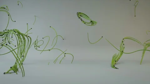 Abstract Flowing Lines, 3d Animation 4k Stock Footage 111869083