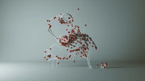 Abstract Flowing Lines, 3d Animation 4k Stock Footage 111869363
