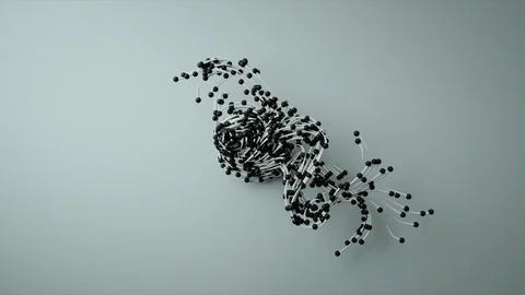 Abstract Flowing Lines, 3d Animation 4k Stock Footage 111869429