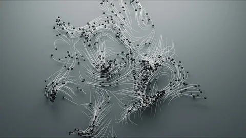 Abstract Flowing Lines, 3d Animation 4k Stock-Footage 112255687