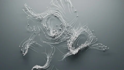 Abstract Flowing Lines, 3d Animation 4k Stock-Footage 112255723