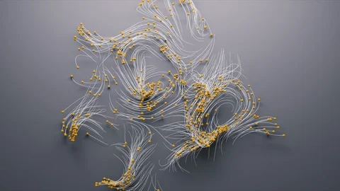 Abstract Flowing Lines, 3d Animation 4k Stock-Footage 112255728