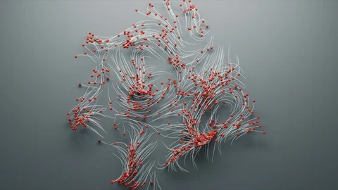 Abstract Flowing Lines, 3d Animation 4k Stock-Footage 112255730