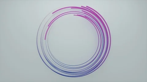 Abstract Flowing Lines, 3d Animation 4k Video stock 123864949