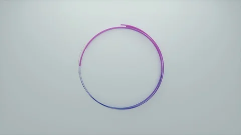 Abstract Flowing Lines, 3d Animation 4k Video stock 123865009