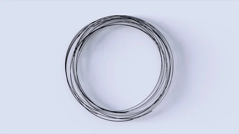 Abstract Flowing Lines, 3d Animation 4k Vídeo Stock 123865106