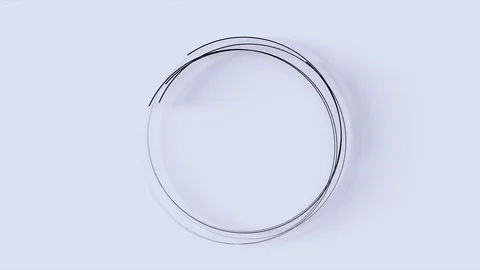 Abstract Flowing Lines, 3d Animation 4k Vídeo Stock 123865120