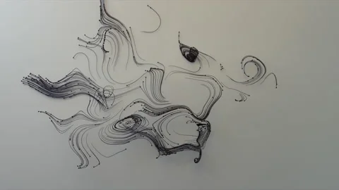 Abstract Flowing Lines, 3d Animation 4k Stock Footage 171993314