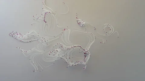 Abstract Flowing Lines, 3d Animation 4k Stock Footage 171993382