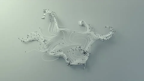 Abstract Flowing Lines, 3d Animation 4k Stock Footage 171993409