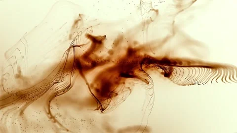 Abstract flowing lines and particles in motion. Video stock 335709747