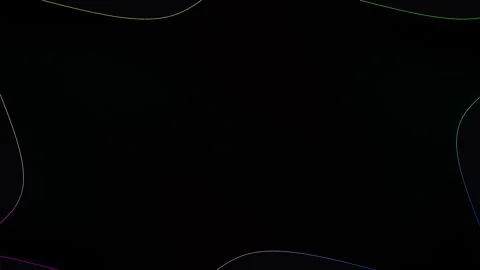 Abstract flowing lines animate with soft glow on a dark background for moti.. Stock Footage 341663180