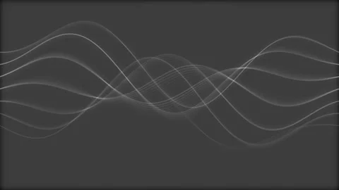 Abstract flowing lines animation with wavy motion pattern on dark grey back.. Stock Footage 346374451